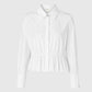 Camicia bianca SANAMA con colletto smerlato