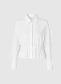 Camicia bianca SANAMA con colletto smerlato