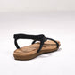 Sandali flat scintillanti con cinturini