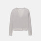 Maglione a maglia rasata con dettagli metallici
