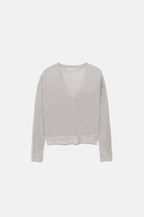 Maglione a maglia rasata con dettagli metallici