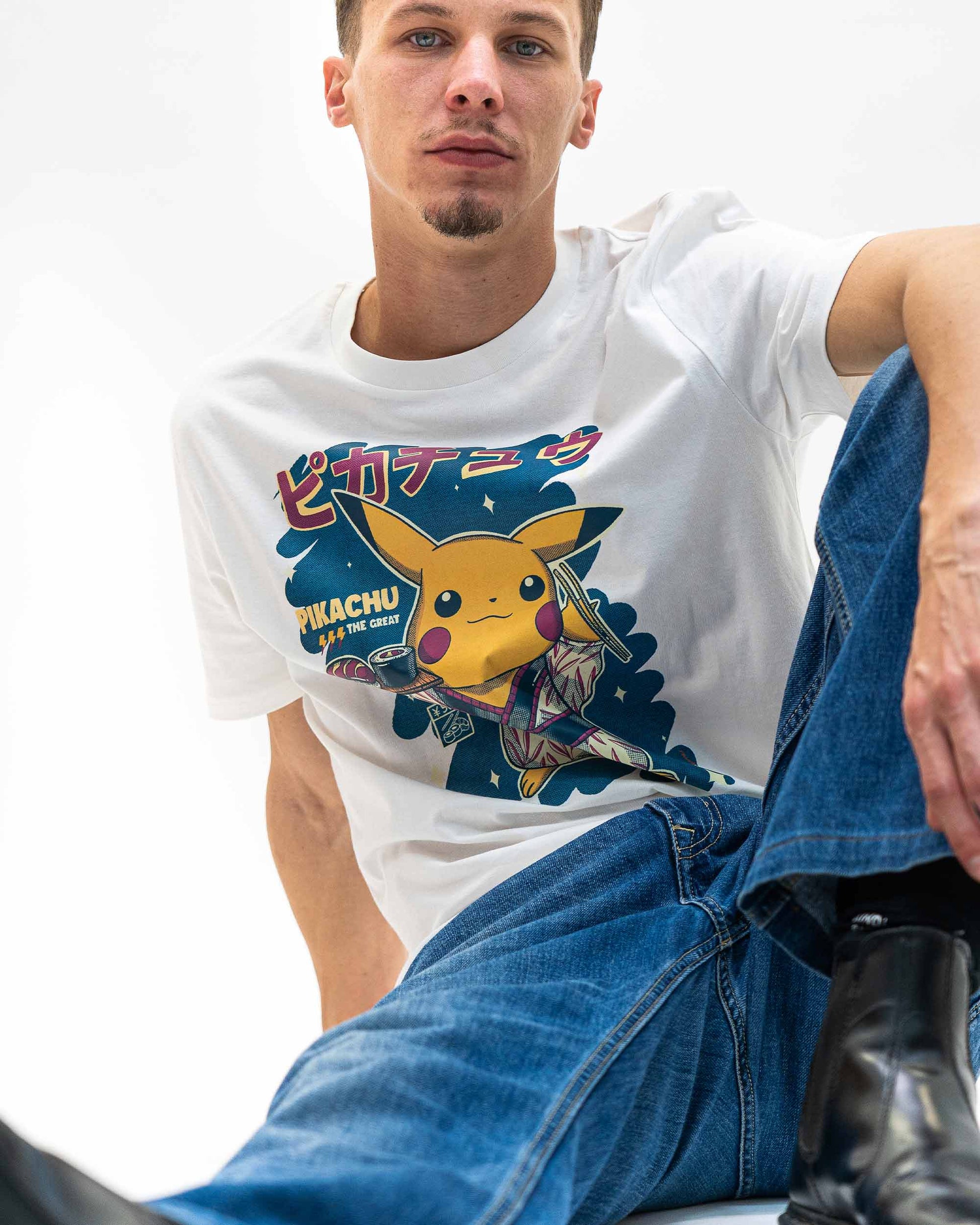 T-shirt Pikachu Sushi in cotone biologico