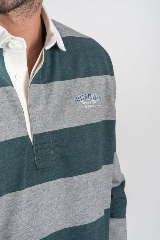 Polo rugby a maniche lunghe in cotone biologico