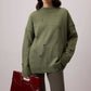 Maglione oversize effetto destroyed