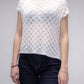 Top corto in crochet traforato dal fit ampio