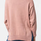 Maglione oversize in lana a collo alto