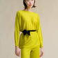 Pullover oversize a barchetta in lana merino extrafine