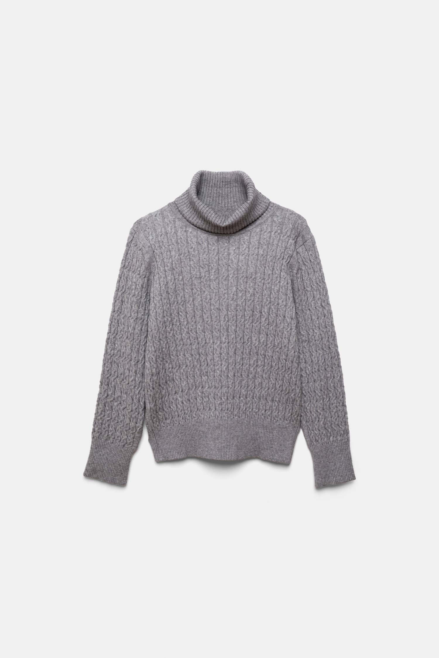 Maglione dolcevita in maglia strutturata