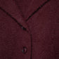 Cappotto corto in pelliccia sintetica bordeaux