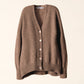 Cardigan rilassato in misto cashmere