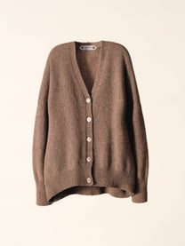 Cardigan rilassato in misto cashmere