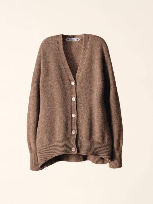 Cardigan rilassato in misto cashmere