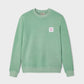 Felpa unisex Billyclub verde acqua in cotone biologico