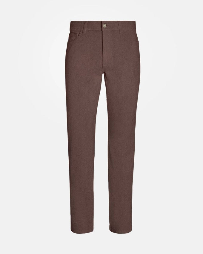 Pantaloni elasticizzati marrone scuro