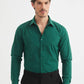 Camicia verde slim fit da uomo