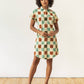 Abito camicia Loren a quadri ikat in cotone