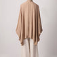 Top kimono oversize in viscosa con fiocco al collo