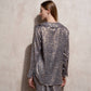 Blusa animalier in poliestere