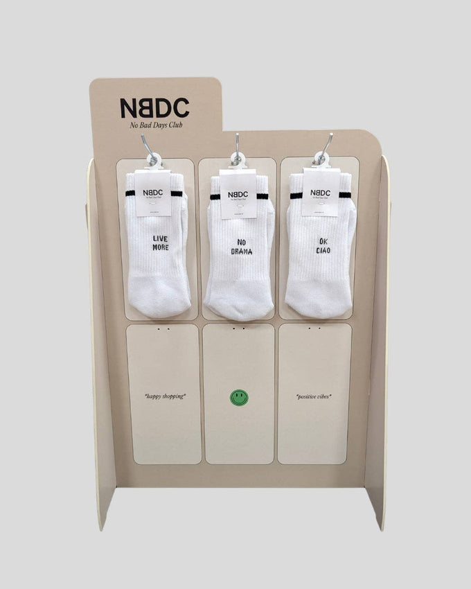 Espositore doppia faccia per calzini in cartone NBDC