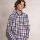 Camicia uomo a quadri in cotone misto