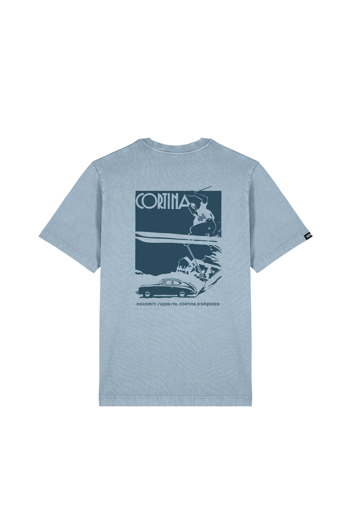 T-shirt oversize Cortina d’Ampezzo in cotone biologico