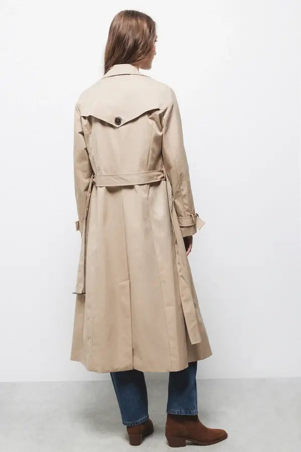 Trench classico doppiopetto con cintura