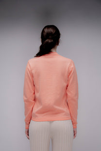 Maglione girocollo a righe in cotone Pima