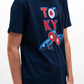 T-shirt Tokyo con grafica di cibo giapponese