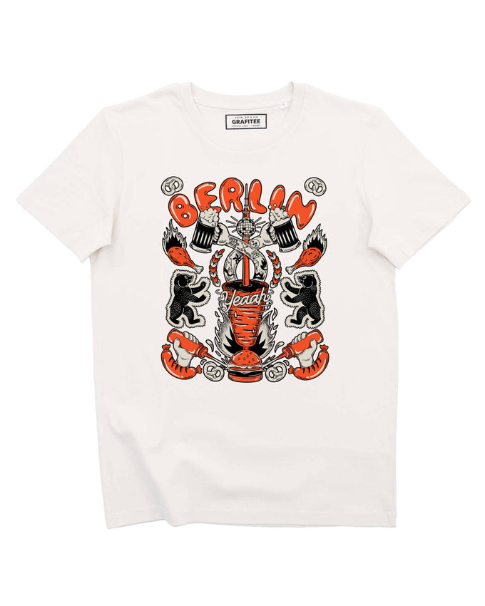 T-shirt Berlino con stampa in cotone biologico