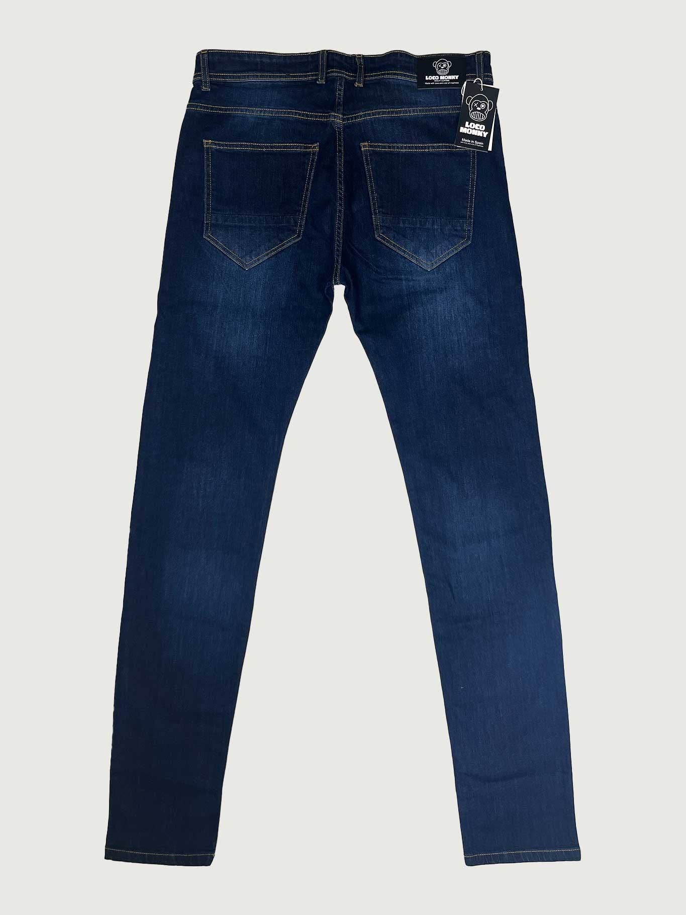 Jeans da uomo lavaggio scuro elasticizzati
