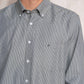 Camicia da uomo in cotone misto a microquadri