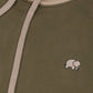 Felpa con cappuccio color block Gothic Olive