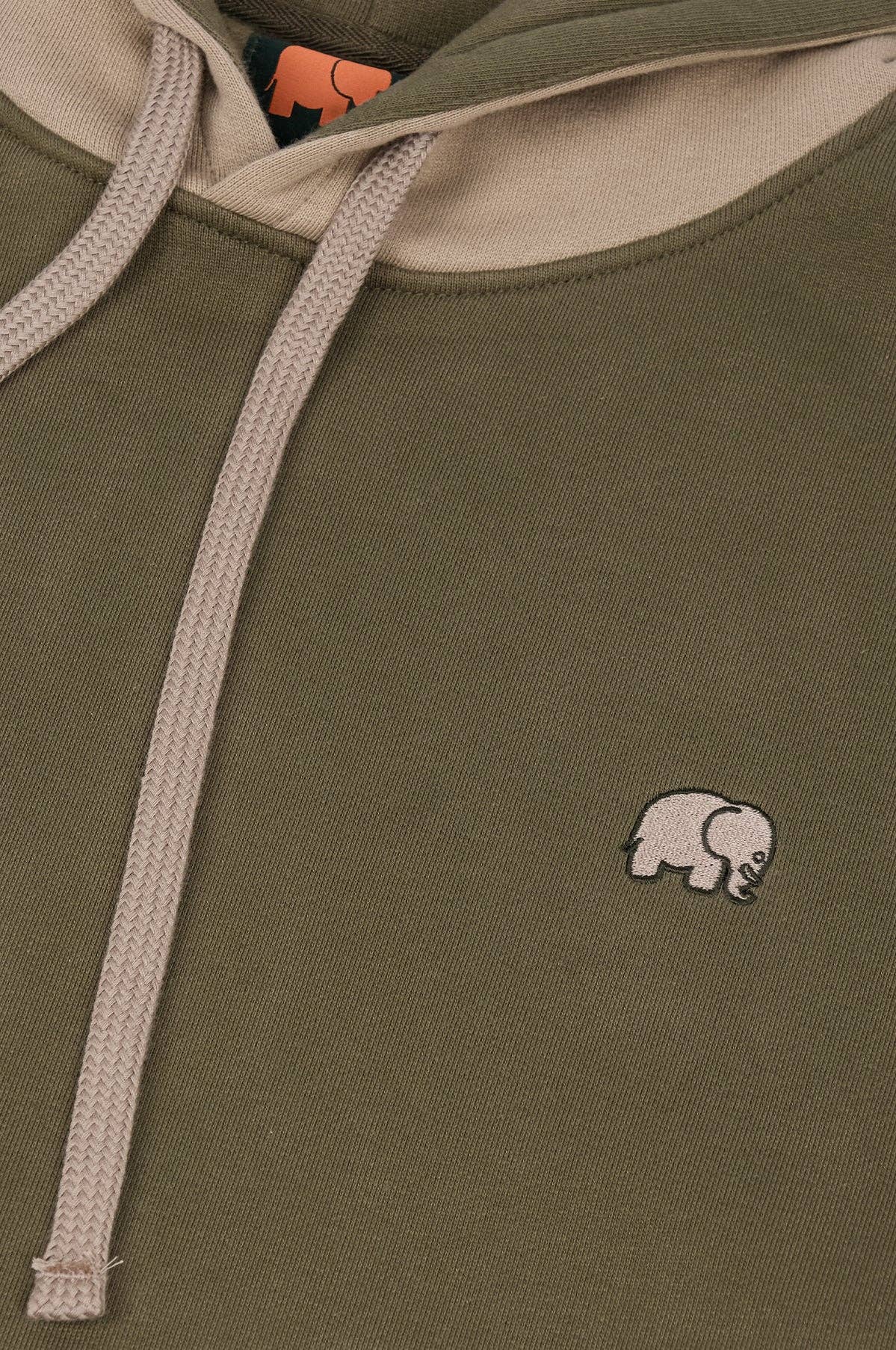 Felpa con cappuccio color block Gothic Olive