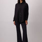 Camicia jacquard leopardata nera