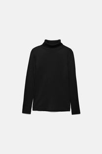 Maglione dolcevita in maglia rasata