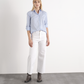 Camicia lunga in cotone elasticizzato