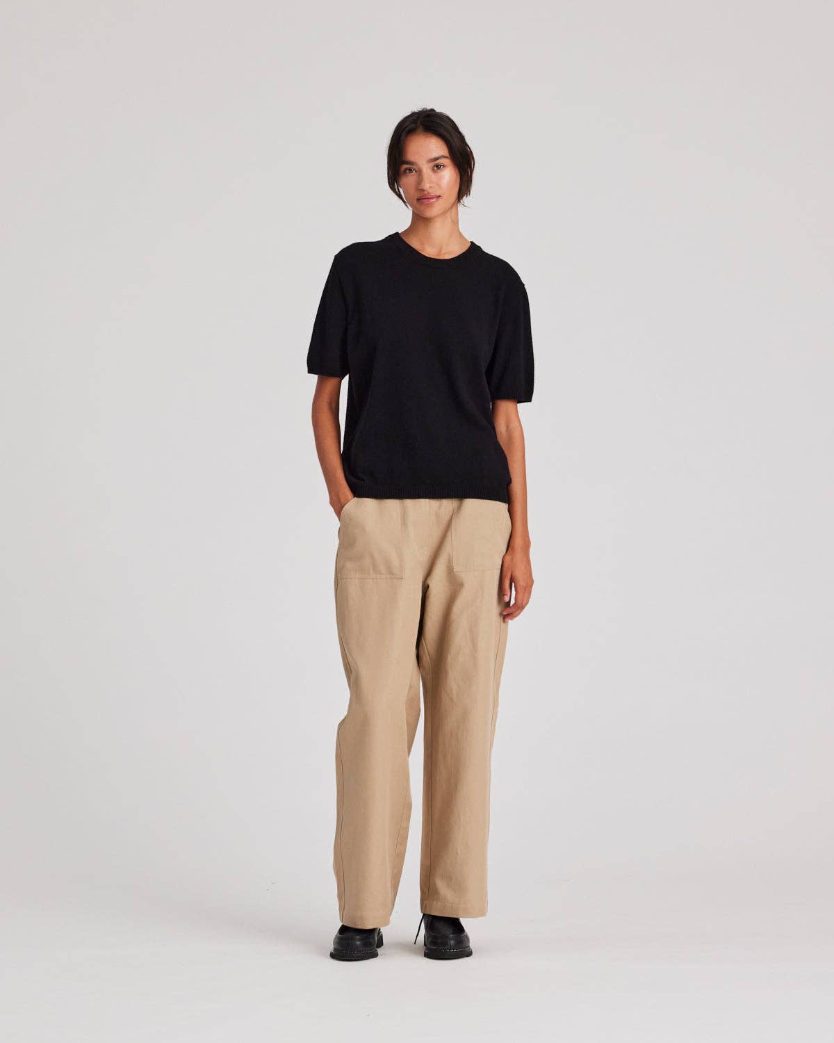 Maglietta in cashmere Ellia nera