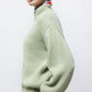 Maglione a maglia strutturata con collo alto