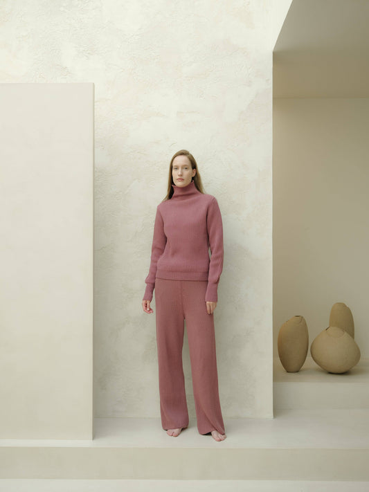 Maglione dolcevita in lana merino extrafine
