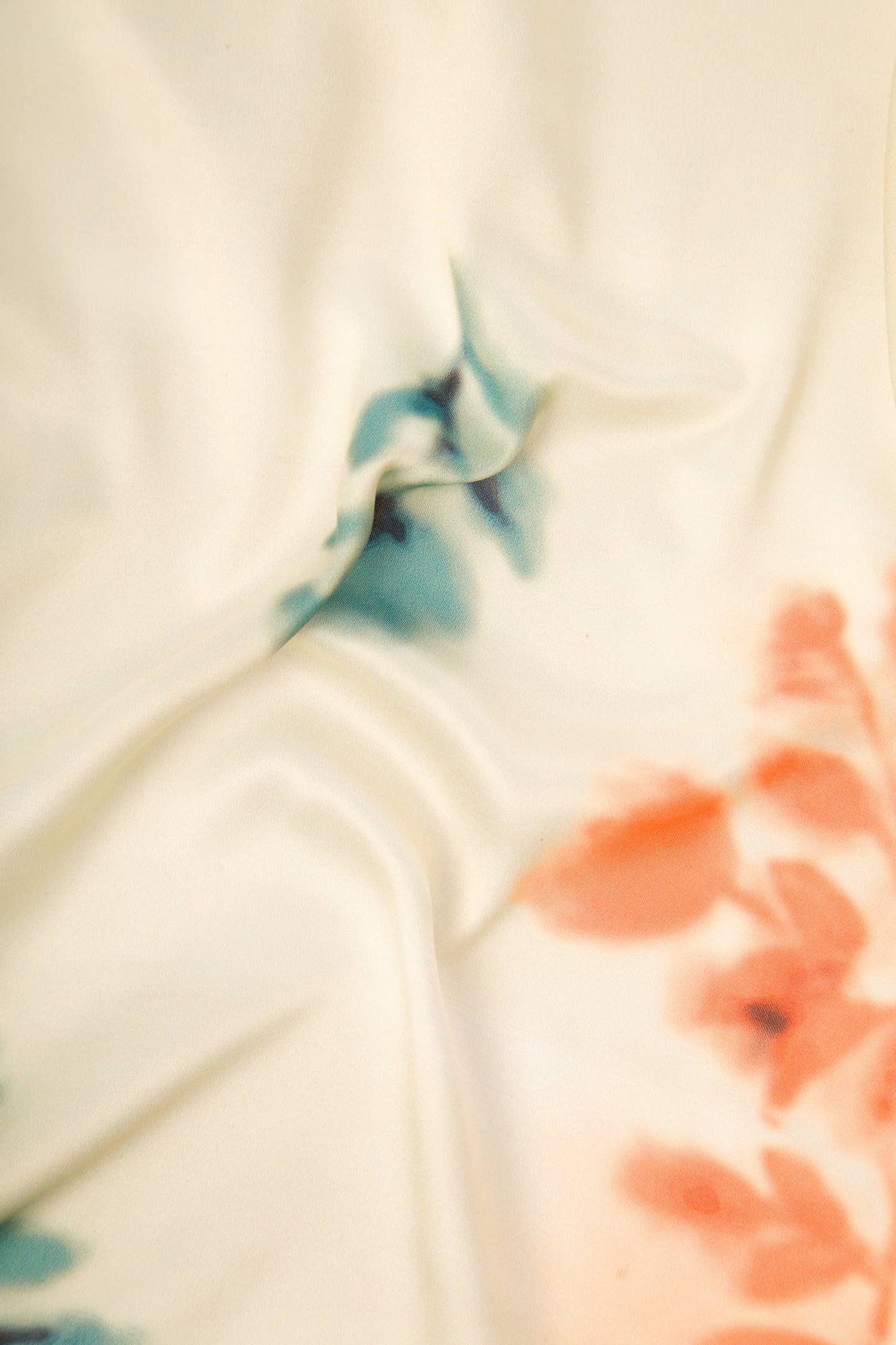 Sciarpa foulard con stampa floreale tie-dye
