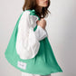 Borsa tote oversize testurizzata verde eco