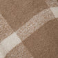 Poncho a quadri con frange