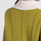 Maglione in maglia con collo alto a contrasto