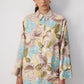 Camicia in raso fantasia floreale