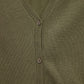 Cardigan in maglia rasata con scollo a V