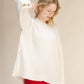 Maglione mantella oversize in misto cashmere