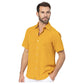 Camicia estiva uomo in lino a manica corta