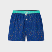 Boxer uomo in cotone biologico con stampa piranha