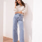 Jeans a Vita Alta Wide Leg Celestin