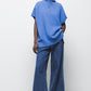 Maglione oversize in lana con collo alto